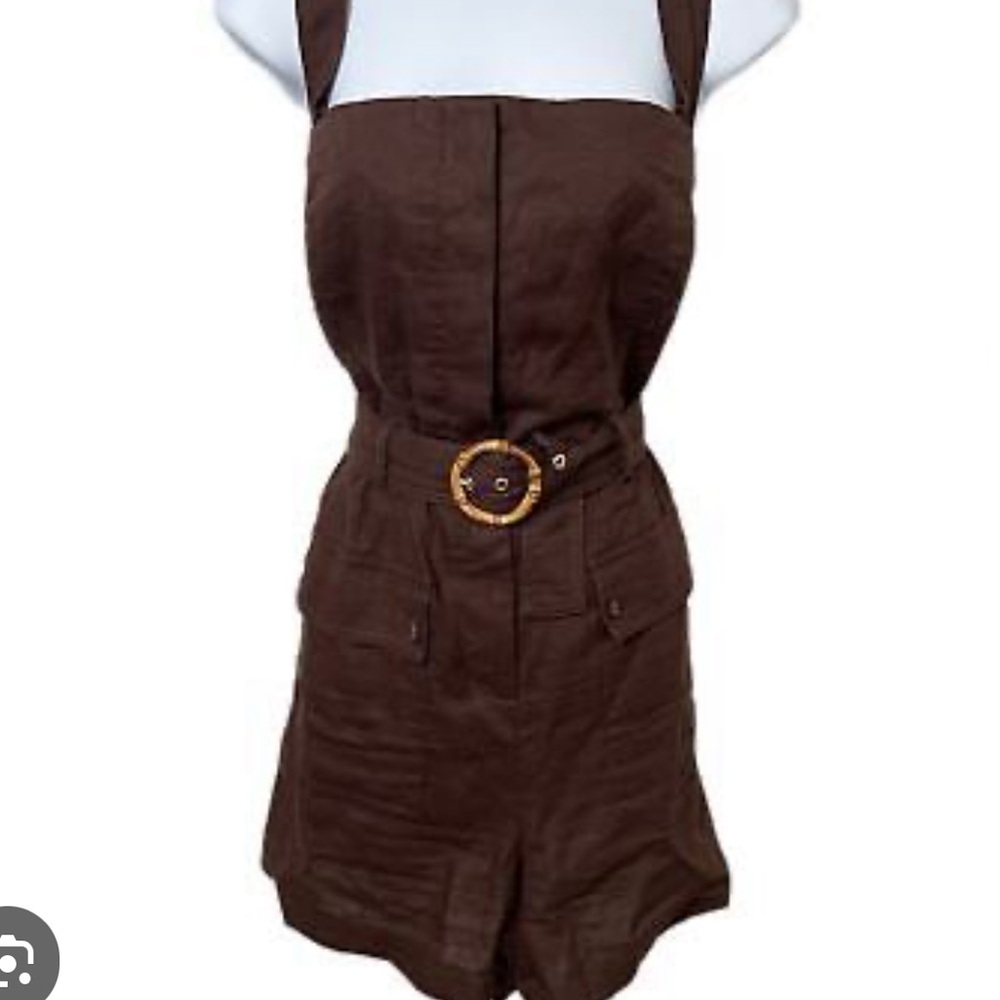 House of Harlow brown romper with belt